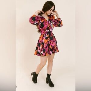 LaRoque patterned mini dress
